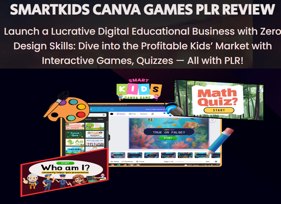 SmartKids Canva Games PLR Review Image